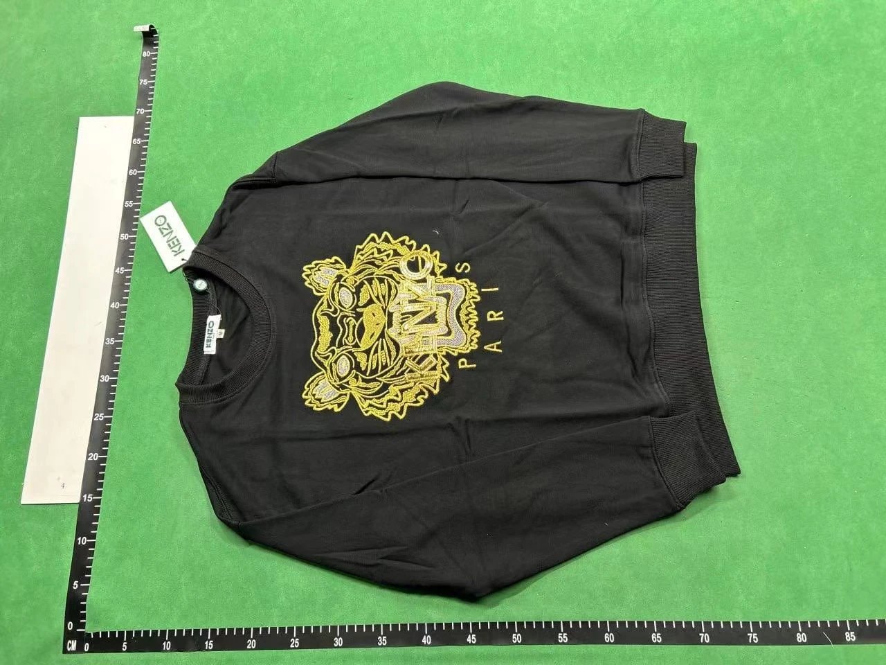 Kenzo Tiger Embroidered Black Hoodie - 10