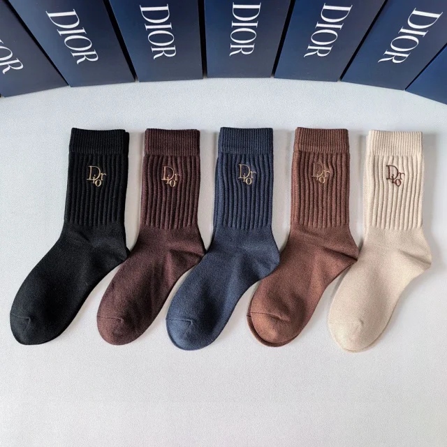 Dior Socks Logo Crew product detail image 7