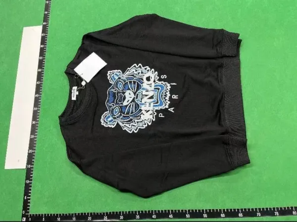 Kenzo Tiger Embroidered Black Hoodie - 6