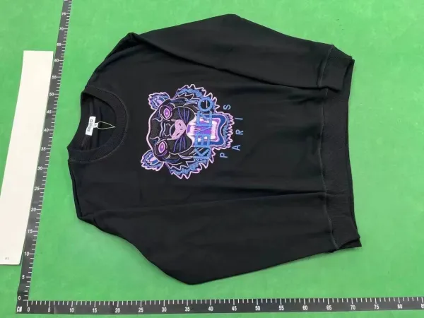Kenzo Tiger Embroidered White Hoodie - 5