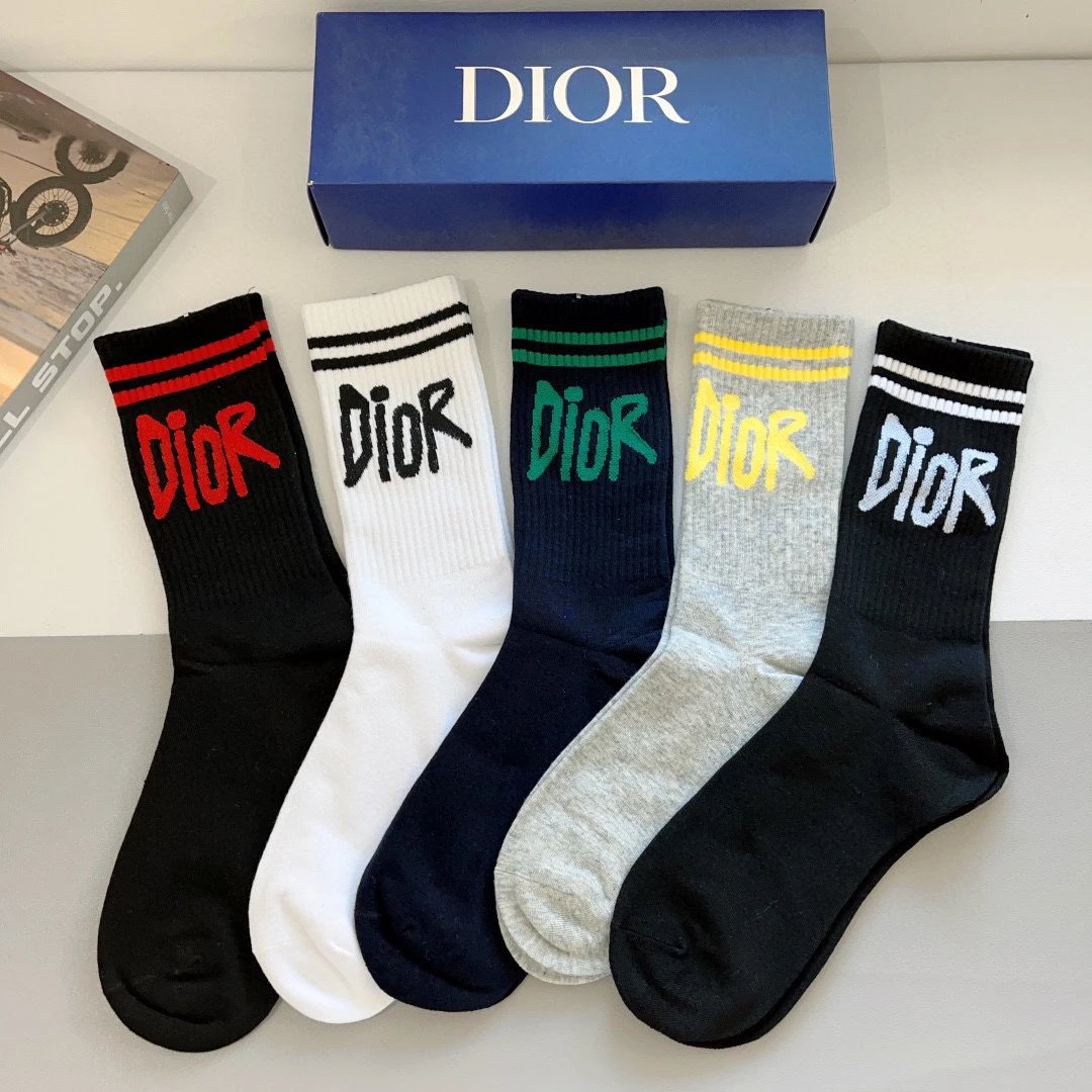 Dior Socks Logo Crew — soc-98