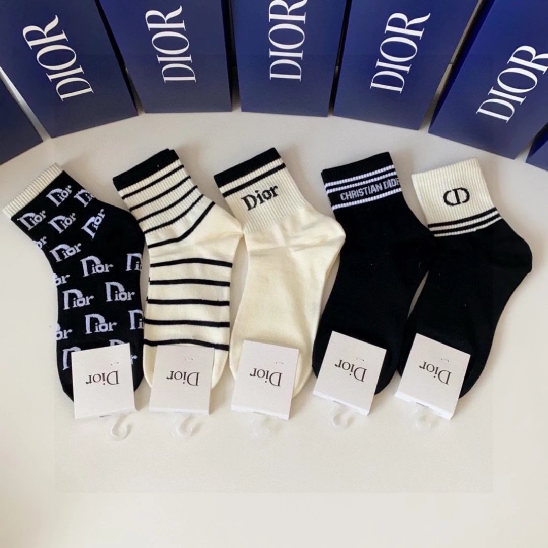 Dior Socks Logo Crew — soc-88