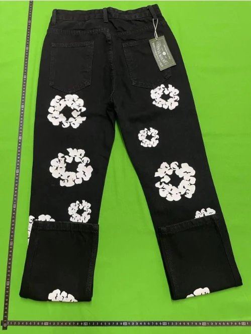 Design Floral Print Black Hoodie and Sweatpants Set - 14