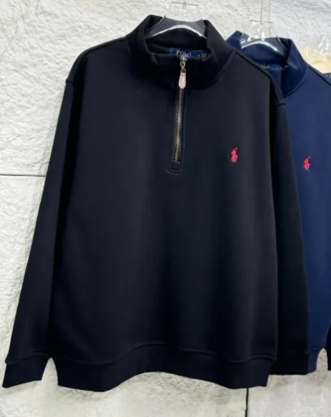 Ralph Lauren Half-Zip Pullover Navy Sweatshirt - 1