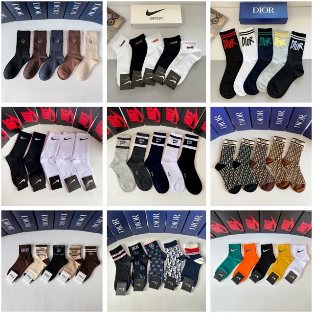 Dior Socks Logo Crew product detail image 1