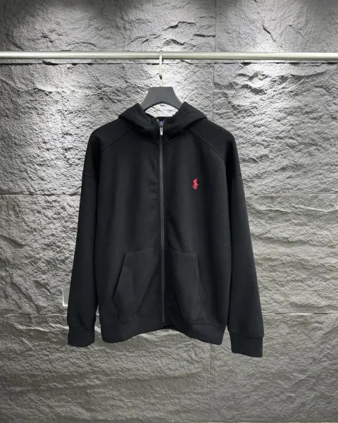 Ralph Lauren Classic Fit Full-Zip Hoodie Black - 1