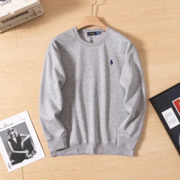 Ralph Lauren Classic Fit Crewneck Sweatshirt Gray - 1