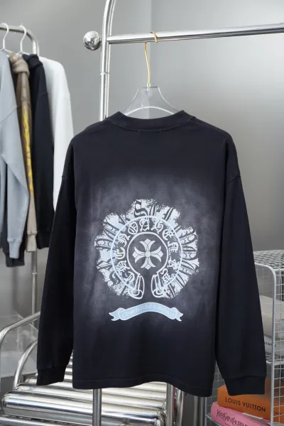 Chrome Hearts x Comme des Garçons Commandery Black Long-Sleeve Graphic Tee - 1