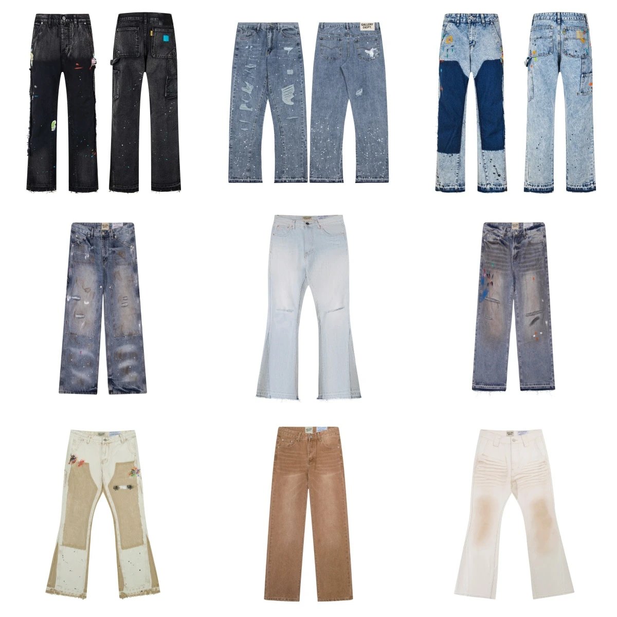 Gallery Dept. Jeans Assorted distressed and painted denim designs image 2