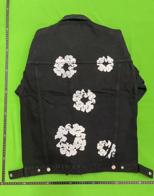 Design Floral Print Black Hoodie and Sweatpants Set - 12