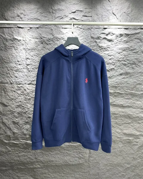 Ralph Lauren Classic Fit Full-Zip Hoodie Navy - 1