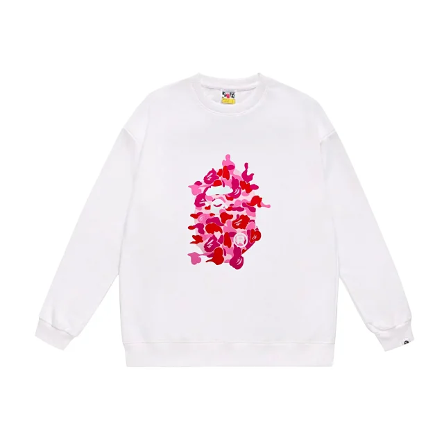 A Bathing Ape Hoodies & Sweatshirts Crewneck sweatshirt with camouflage ape-head graphic product detail image 9