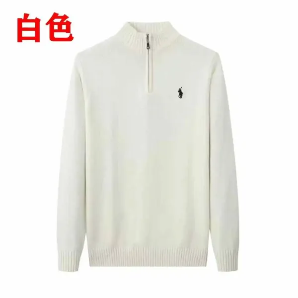 Ralph Lauren Half-Zip Sweater White - 1