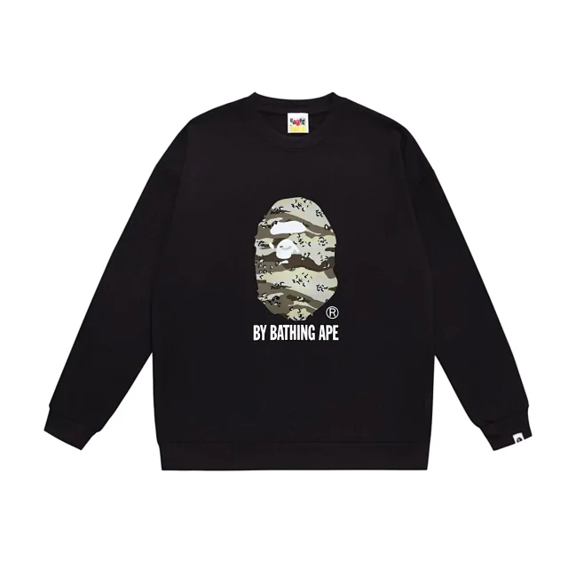 A Bathing Ape Hoodies & Sweatshirts Crewneck sweatshirt with camouflage ape-head graphic product detail image 3