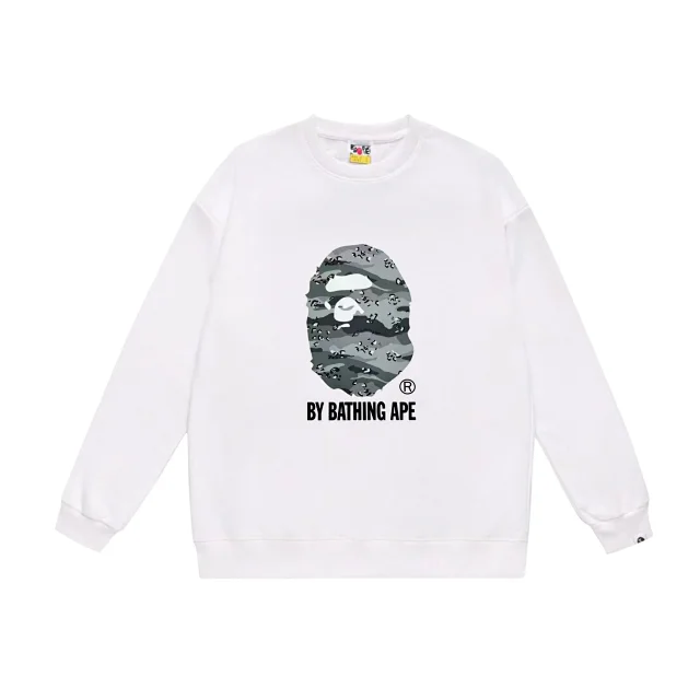 A Bathing Ape Hoodies & Sweatshirts Crewneck sweatshirt with camouflage ape-head graphic product detail image 4