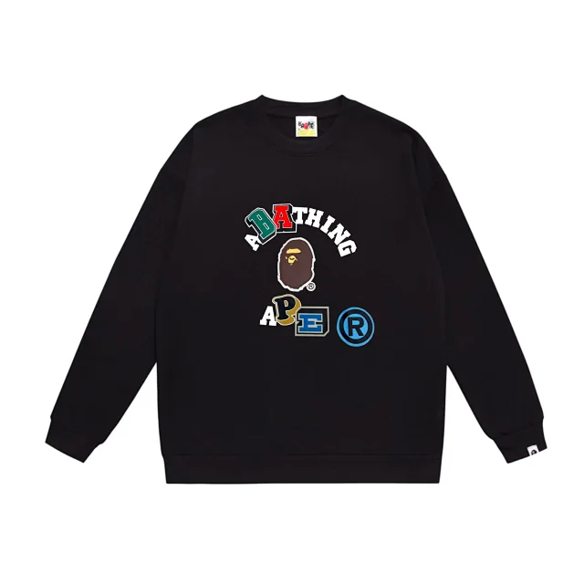 A Bathing Ape Hoodies & Sweatshirts Crewneck sweatshirt with camouflage ape-head graphic product detail image 6