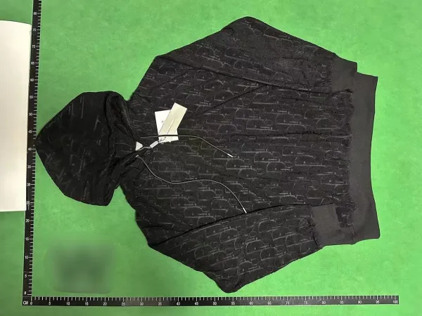 Dior Oblique Pocket Black Hoodie - 9