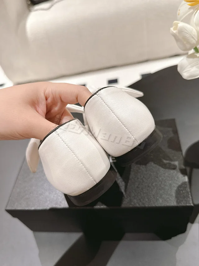 Chanel Leather Shoes Bow Cap-Toe Ballet Flats product detail image 70
