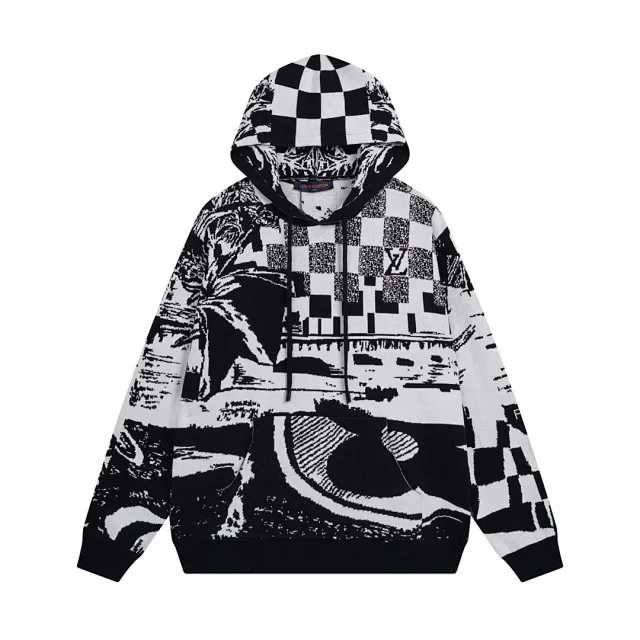 Louis Vuitton Hoodies & Sweatshirts Pullover with graphic and monogram designs product detail image 10