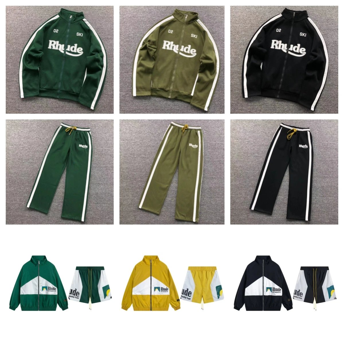 RHUDE Ski 02 Track Jacket & Pants Set [40 styles]