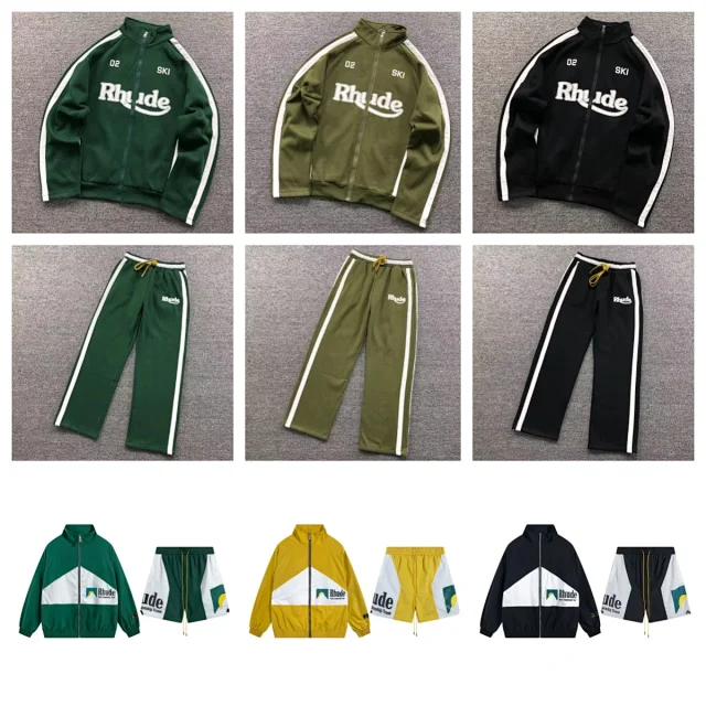 Rhude Tracksuits Zip-up striped tracksuit product detail image 1
