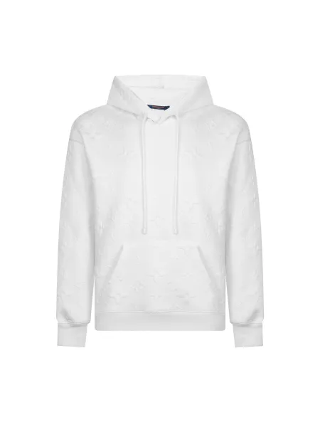 Louis Vuitton Monogram Windbreaker White Hooded Jacket - 12