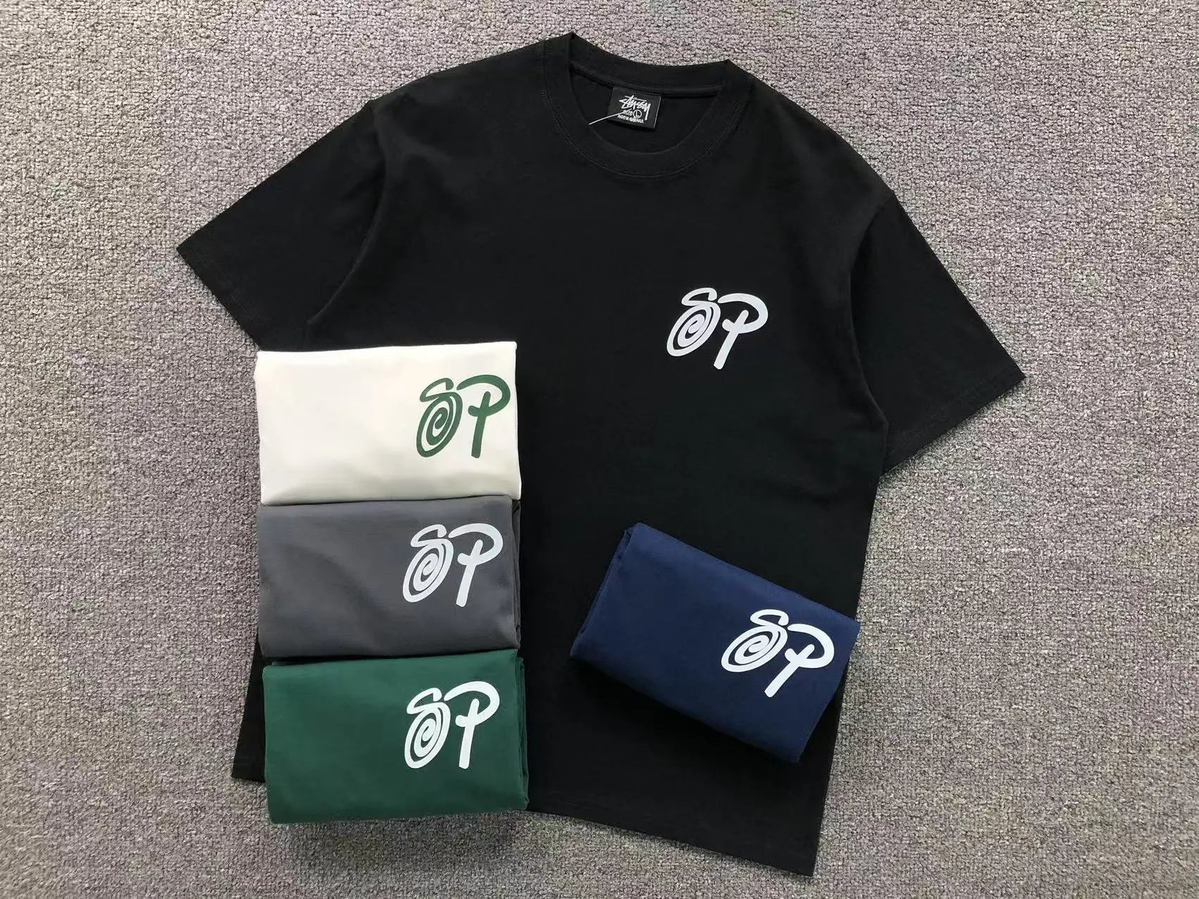 Stussy Circle Logo Black T-Shirt - 5