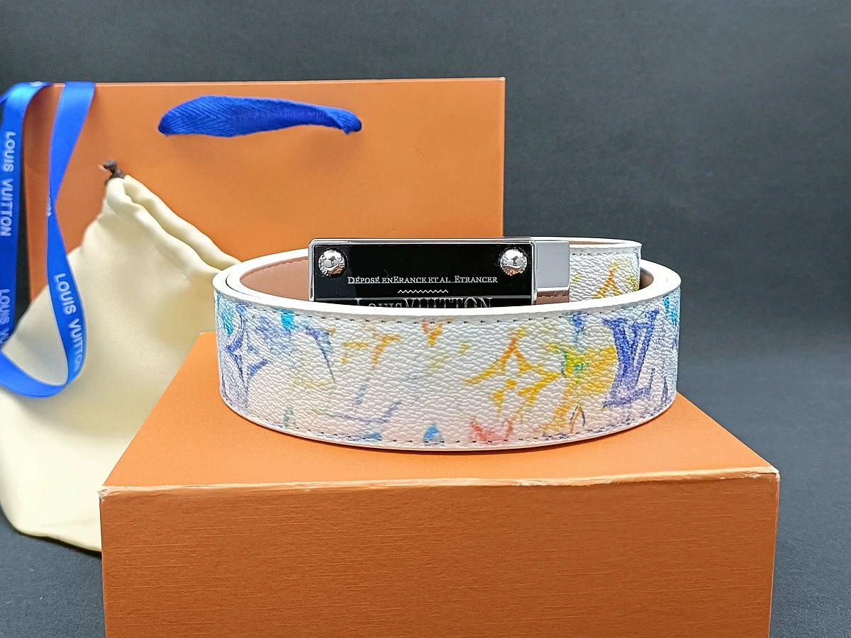 Gucci GG Marmont Canvas Belt Red Multicolor - 16