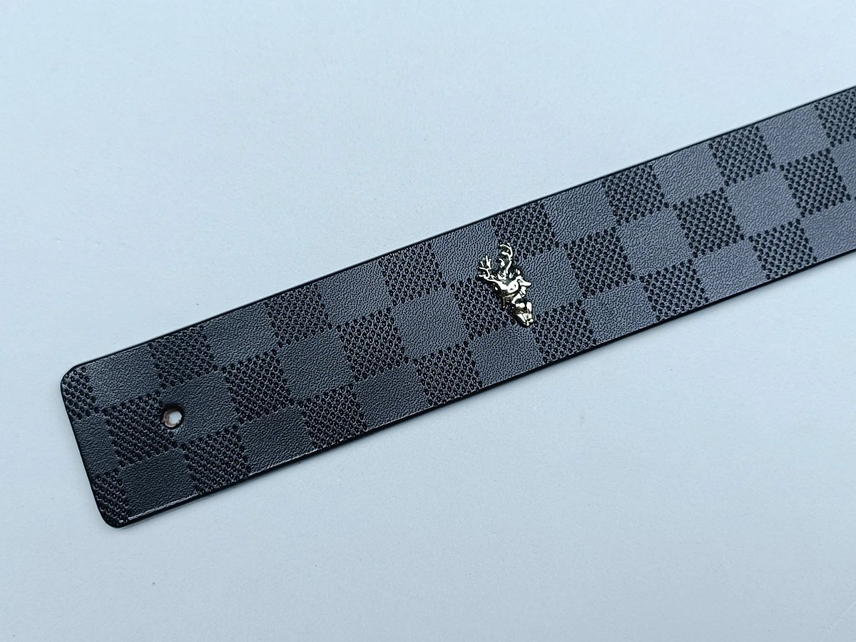 Loewe Anagram Logo Buckle Leather Belt Black - 15