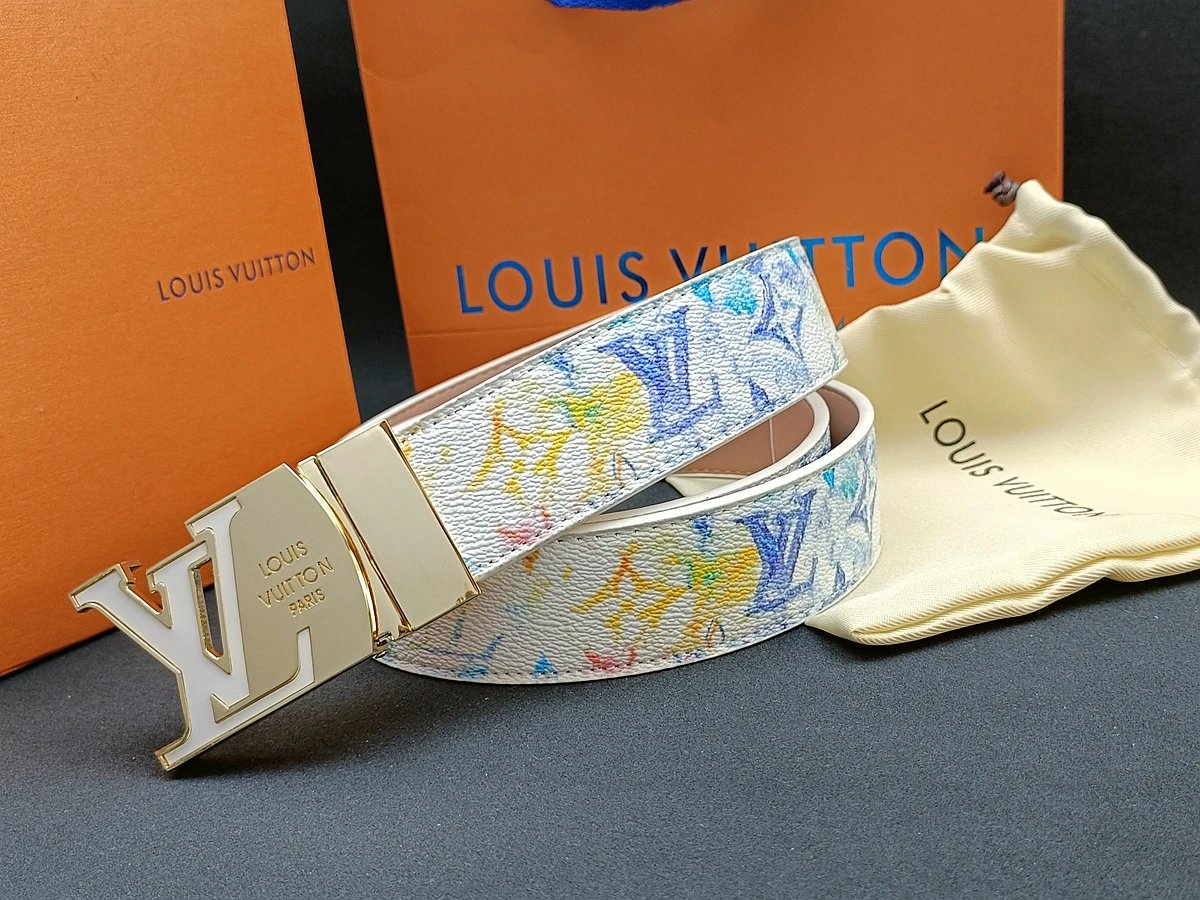 Gucci GG Marmont Canvas Belt Red Multicolor - 15