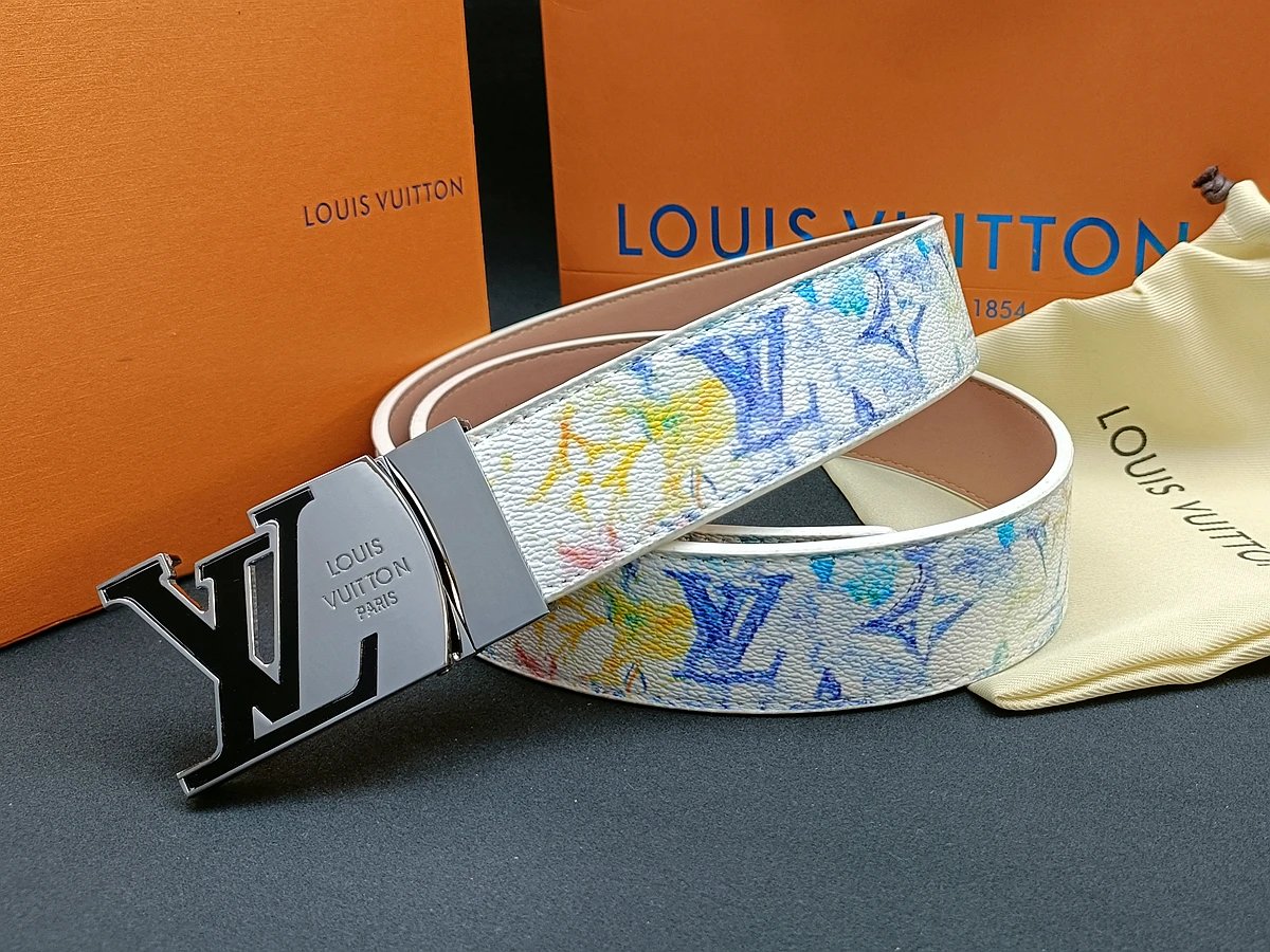 Gucci GG Marmont Canvas Belt Red Multicolor - 14