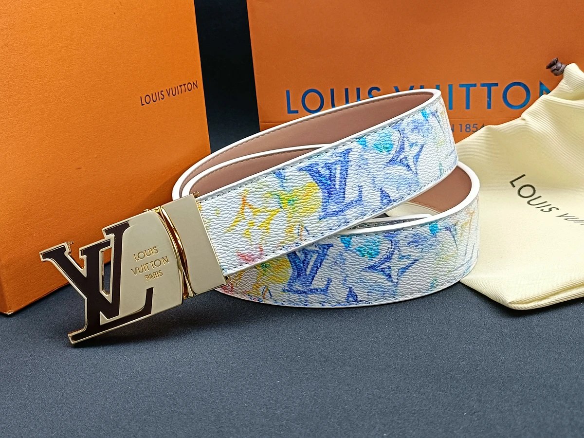 Gucci GG Marmont Canvas Belt Red Multicolor - 13
