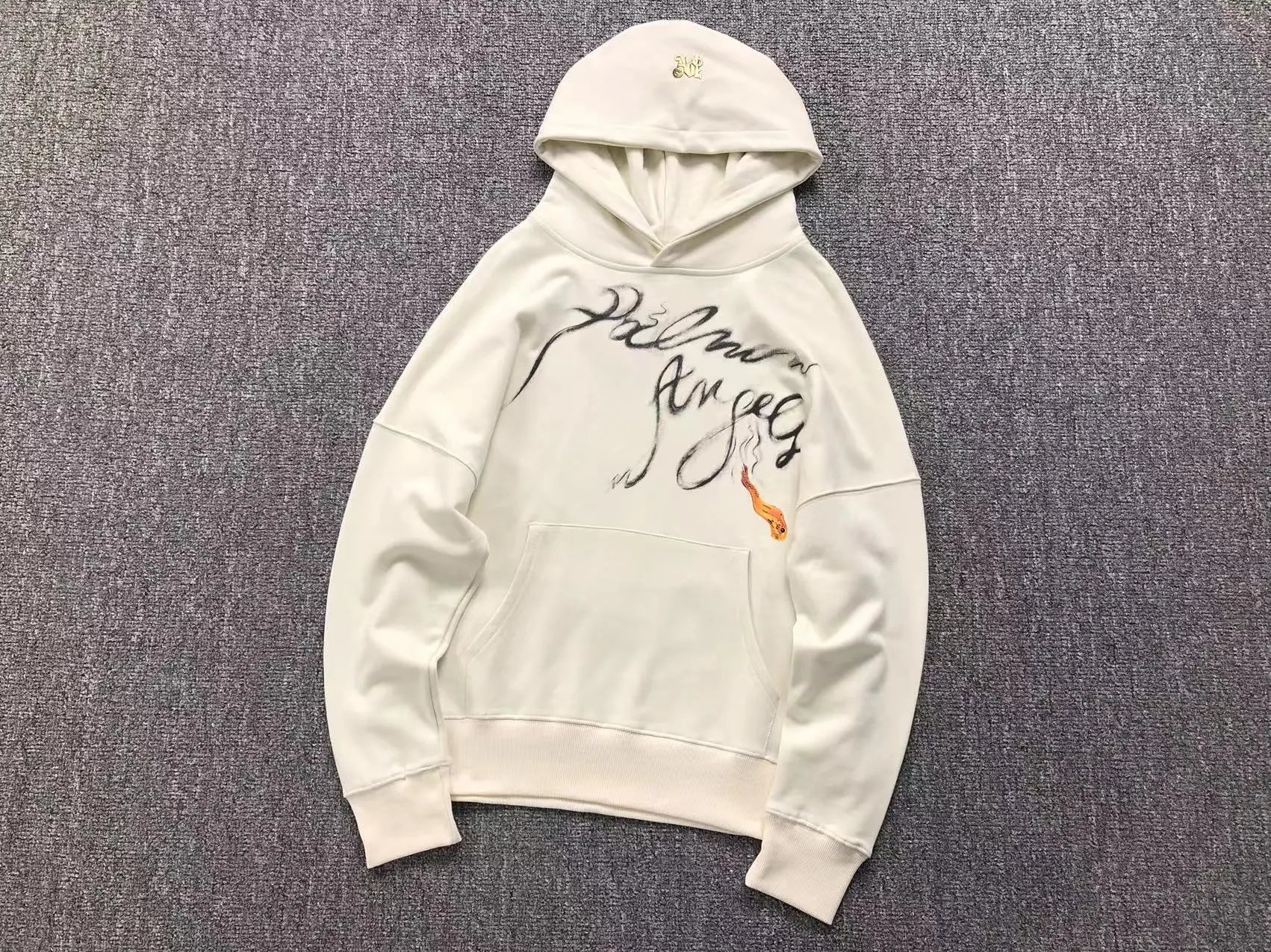 Amiri Spiral Logo Hoodie Black with Neon Green Print - 13
