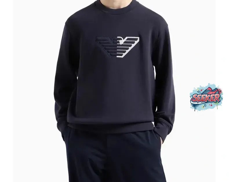 Emporio Armani Eagle Logo Black Hoodie - 3