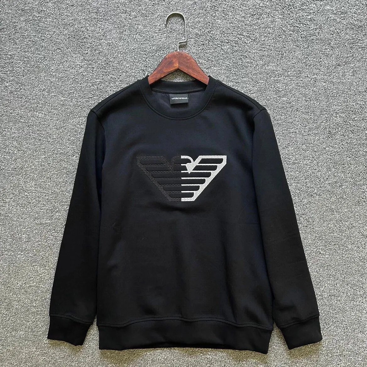 Emporio Armani Eagle Logo Black Hoodie - 4