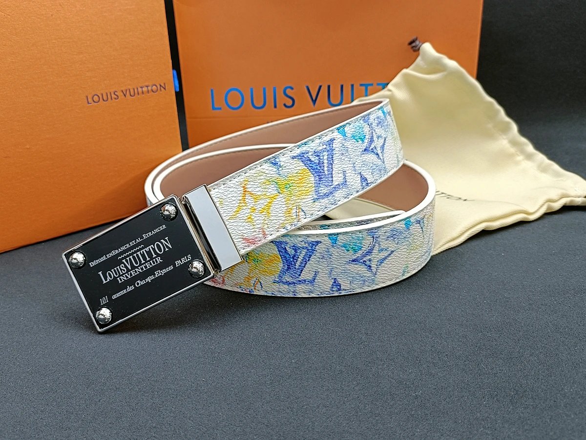 Gucci GG Marmont Canvas Belt Red Multicolor - 8