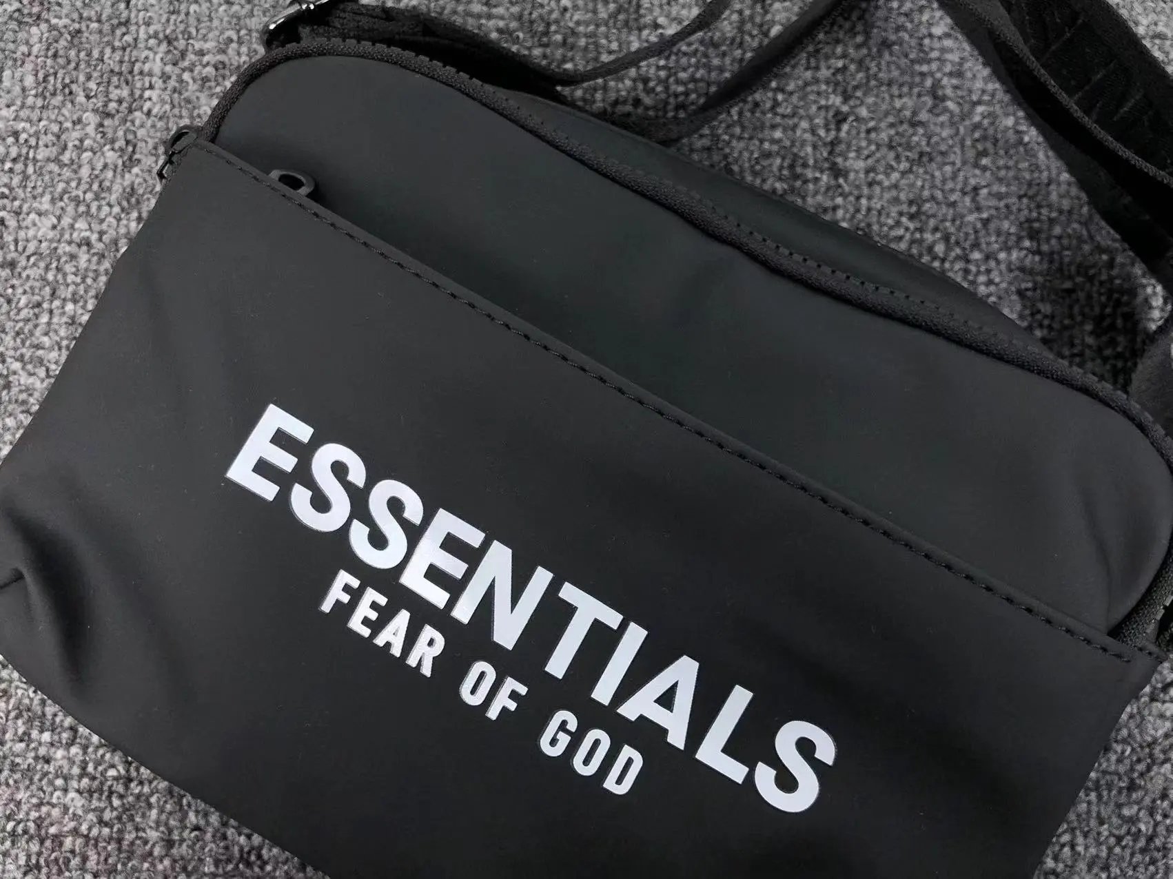 Fear of God Essentials Black Nylon Backpack - 13