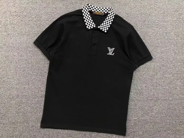 Louis Vuitton Monogram Embroidered Polo Olive Green Polo Polo Shirt - 15