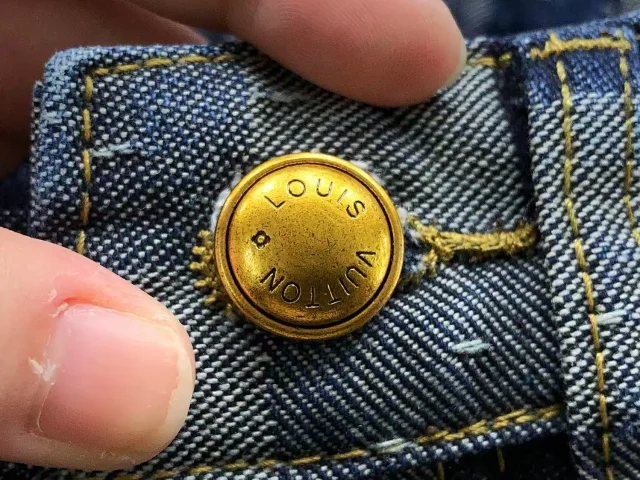 Louis Vuitton Matching Sets Denim Jacket and Jeans Set with Monogram Check Pattern product detail image 11