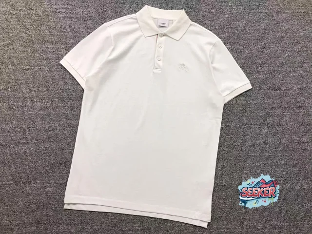 Burberry Shirts Embroidered Equestrian Knight Polo Shirt product detail image 15