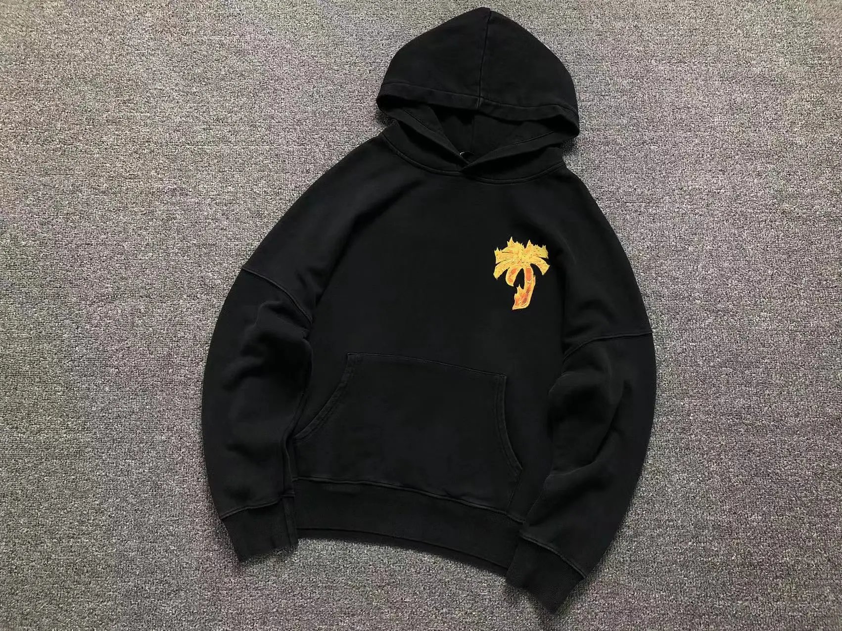 Amiri Spiral Logo Hoodie Black with Neon Green Print - 15