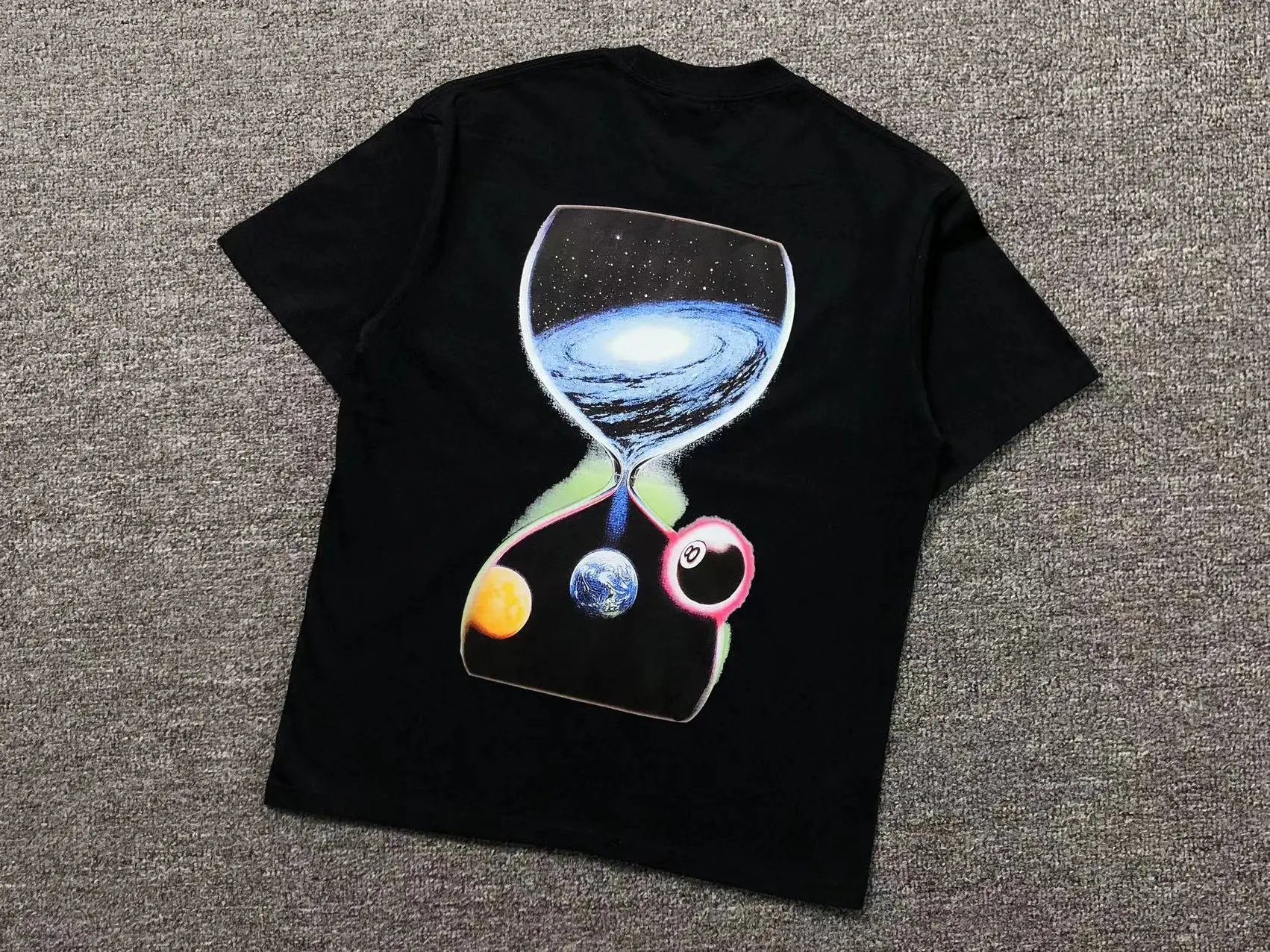 Design Hourglass Galaxy Print White T-Shirt - 15