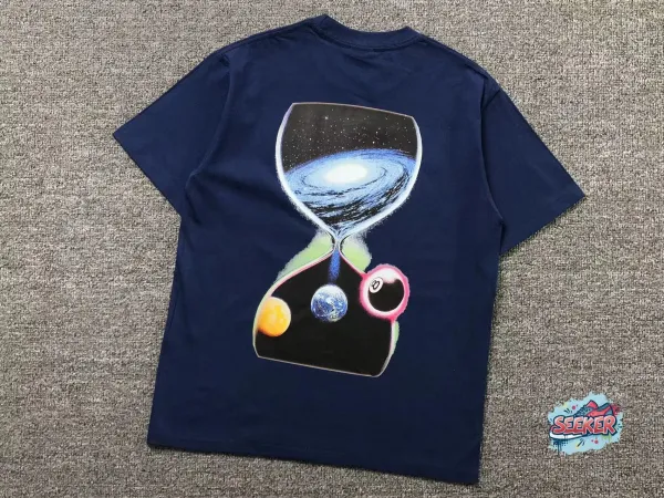 Design Hourglass Galaxy Print Navy T-Shirt - 1