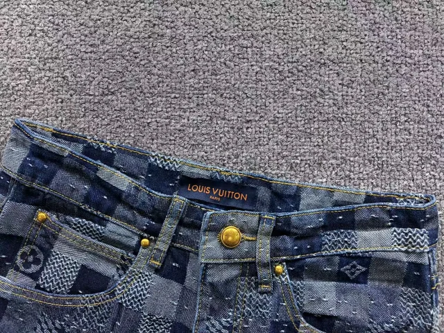 Louis Vuitton Matching Sets Denim Jacket and Jeans Set with Monogram Check Pattern product detail image 8