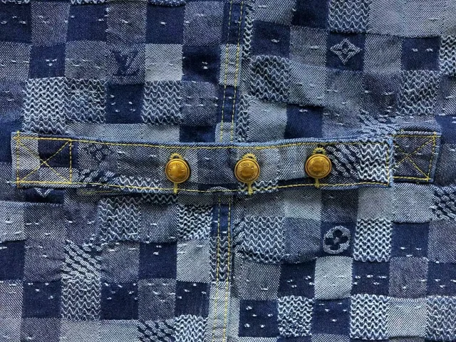 Louis Vuitton Matching Sets Denim Jacket and Jeans Set with Monogram Check Pattern product detail image 5