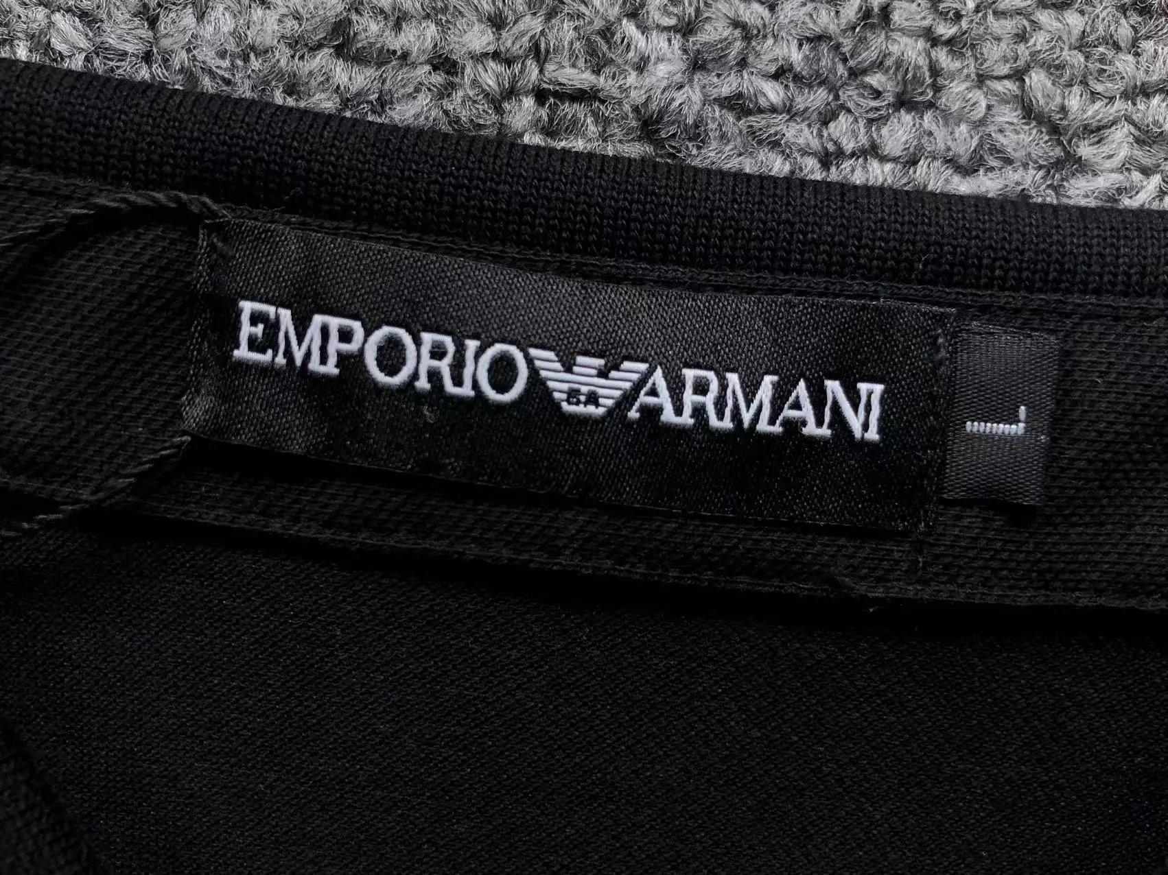 Emporio Armani Classic Logo Gray Polo Shirt Tops.polo - 13