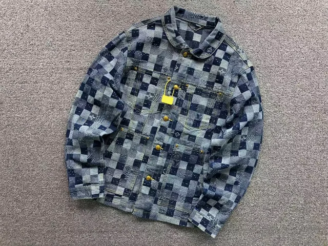 Louis Vuitton Matching Sets Denim Jacket and Jeans Set with Monogram Check Pattern product detail image 2