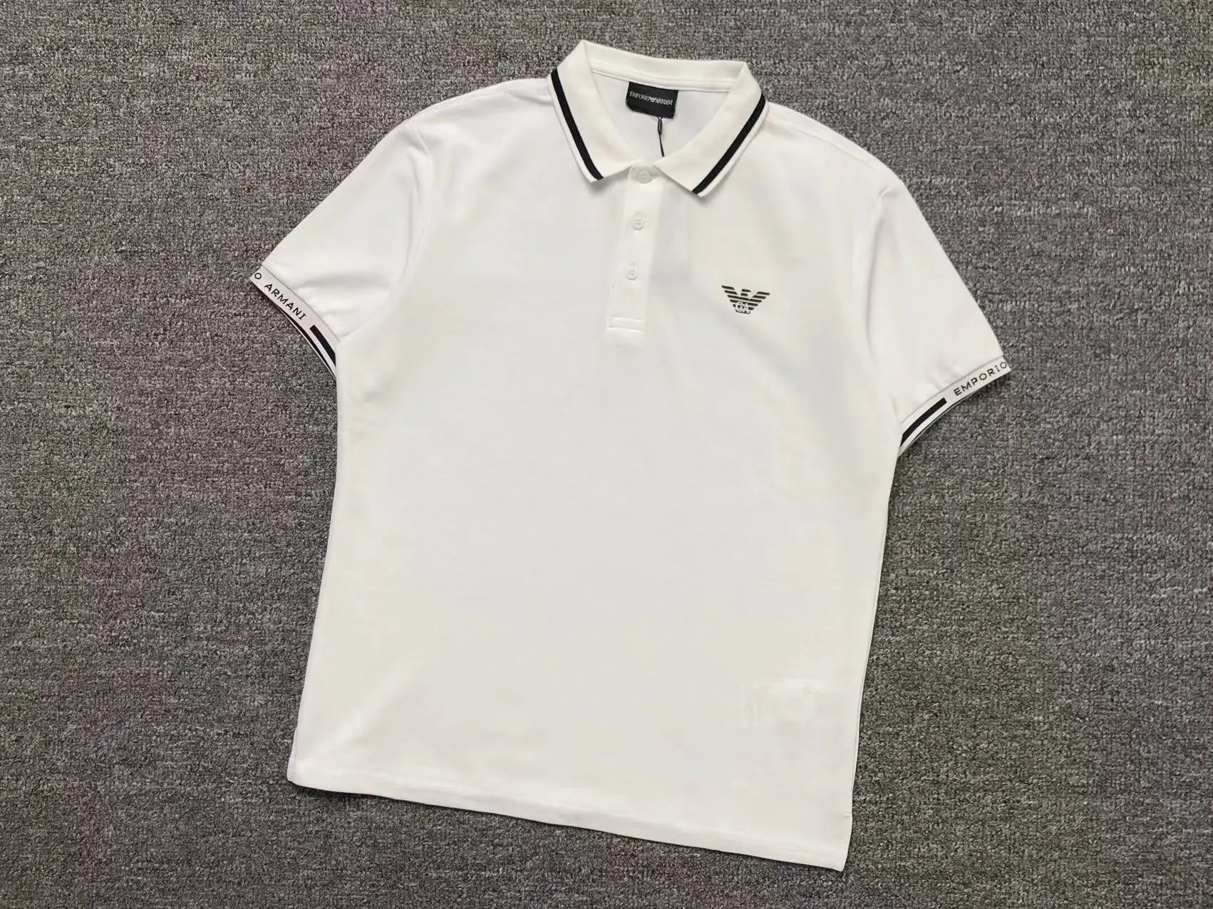 Emporio Armani Classic Logo Gray Polo Shirt Tops.polo - 16