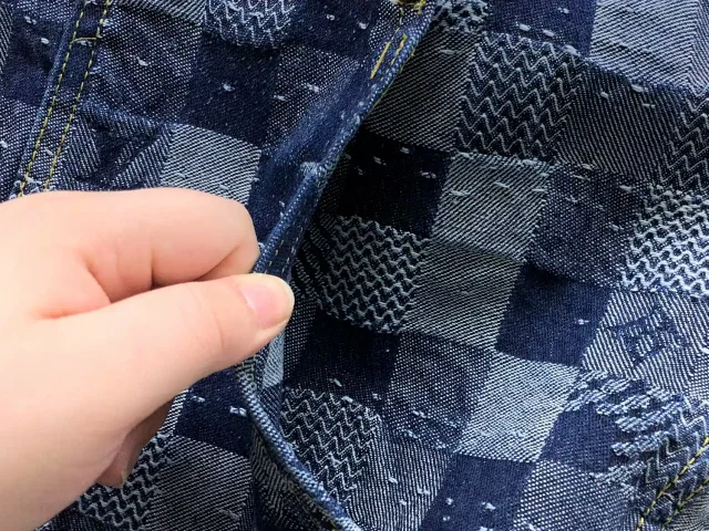 Louis Vuitton Matching Sets Denim Jacket and Jeans Set with Monogram Check Pattern product detail image 7