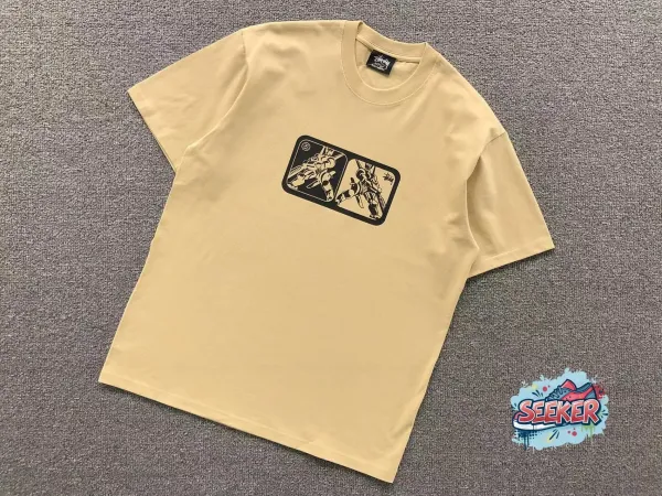 Stussy x Mobile Suit Gundam Graphic T-Shirt Beige T-Shirt - 1